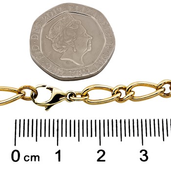 9ct Gold 18.9g 18 inch Figaro Chain